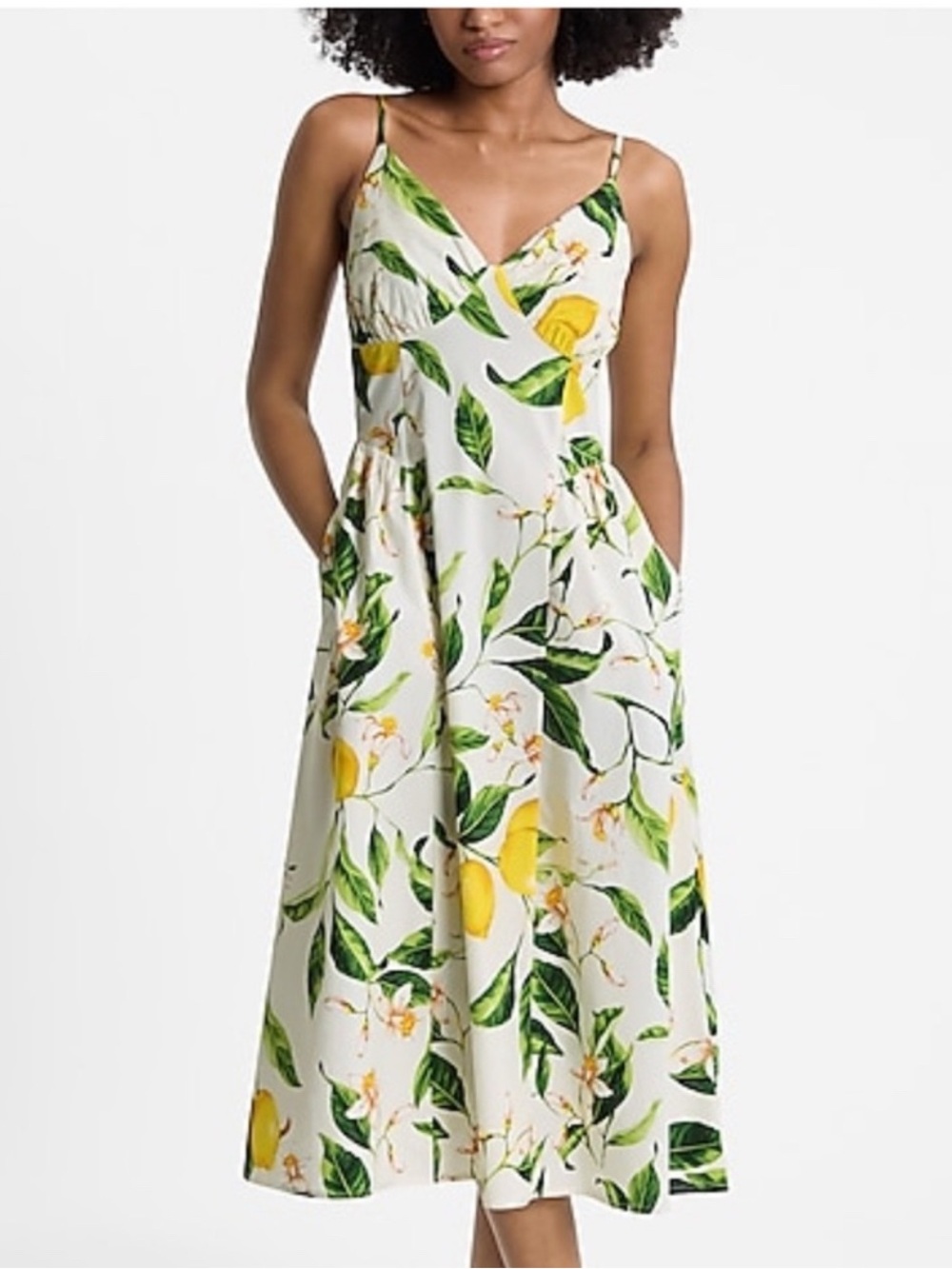 Express Lemon Midi Dress